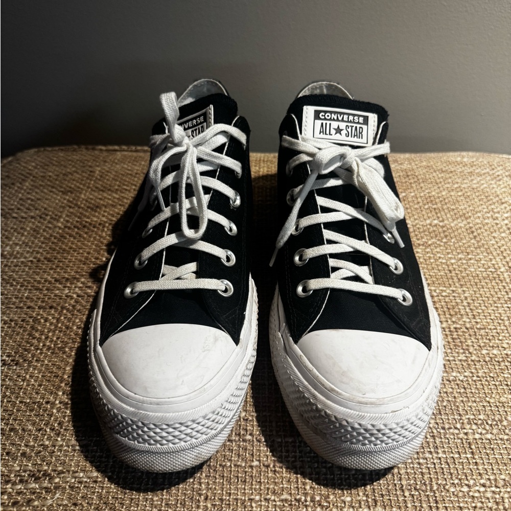 Black Converse Shoes With Hearts